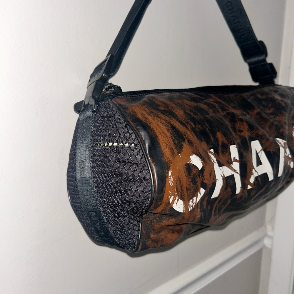 VINTAGE CHANEL Bag Chanel Sports Line Shoulder Bag Black - Picture 16 of 16